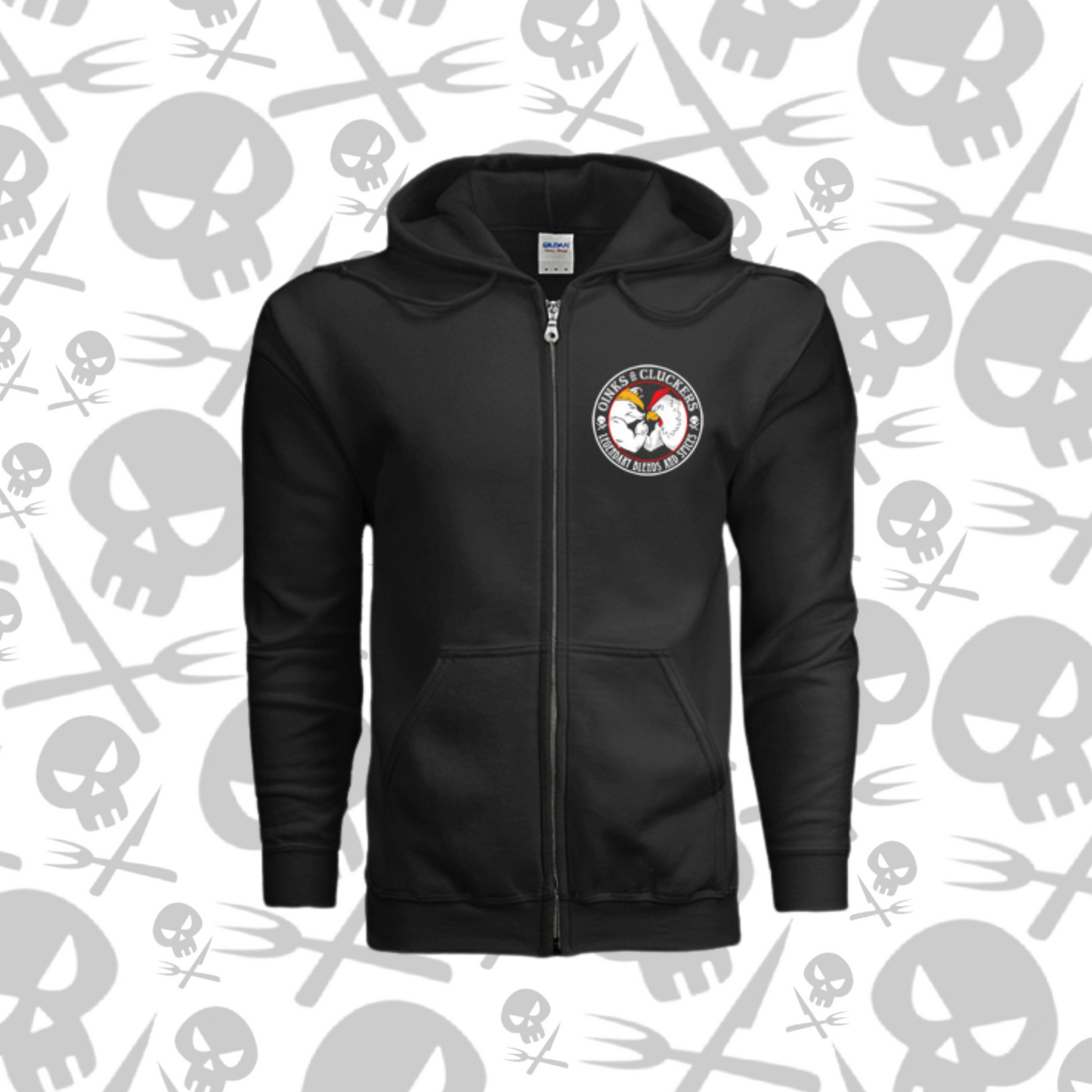 Hungry Skull Zip Hoodie